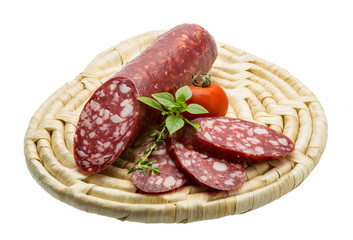 Salami sausages
