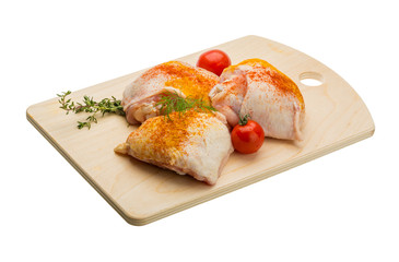 Raw chicken thigh