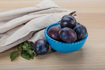 Ripe fresh plum