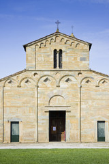 Fototapeta na wymiar Medieval church of Vicopisano - Italy, Tuscany
