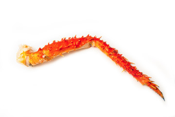 Cooked Peruvian King crab leg.
