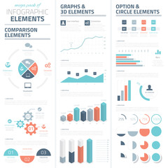 Infographic business vector elements collection
