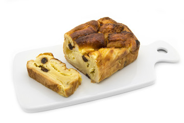 Cheesecake with raisins