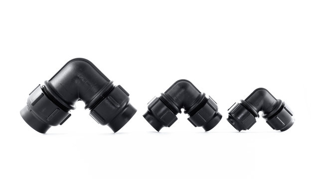 different size of Polybutylene(PB) 90 elbow, Grab lock Fitting