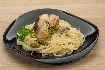 Pasta with salmon