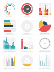 set of infographics elements