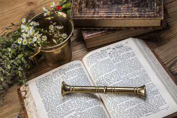 The ancient natural medicine, herbs and medicines