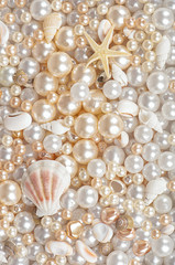 Fototapeta na wymiar background of pearls