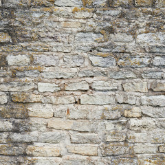 Old castle brick wall
