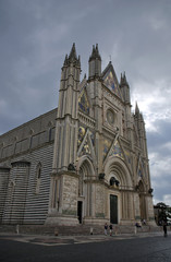 Fototapeta na wymiar Orvieto Cathedral, Umbria, Italy.