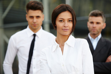 Group of business people. Business team.