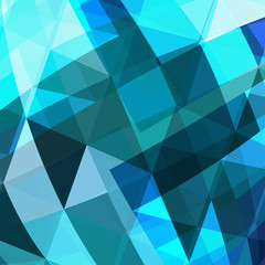 Obraz premium Blue Triangle Abstract Background