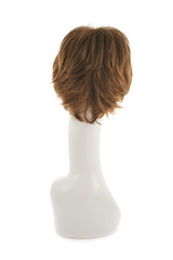 Hair wig over the mannequin head