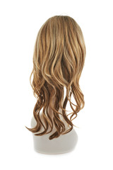 Hair wig over the mannequin head
