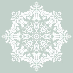 Orient vector ornamental round lace
