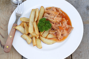 tripes et frites