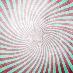 Grunge retro swirl sunburst background