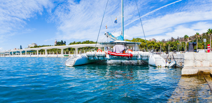 Catamaran At Port