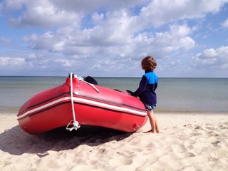 look out on the peaceful sea
