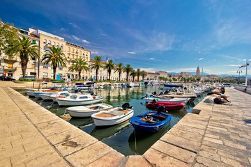 Adriatic city of Split view - obrazy, fototapety, plakaty