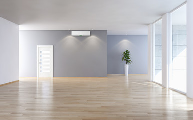Interno con aria condizionata