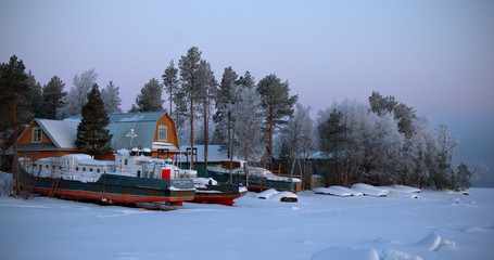 Winter landscape, Russia