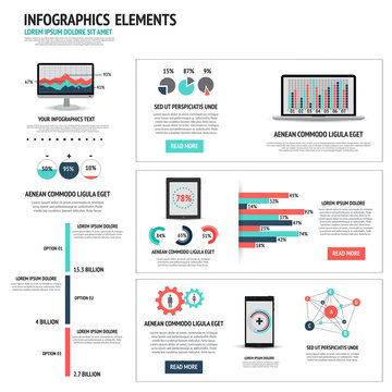 Modern infographics set