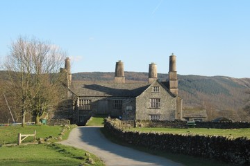 Fototapeta na wymiar old hall at coniston in the lake district, uk