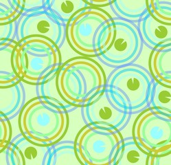 Seamless abstract background with overlapping circles