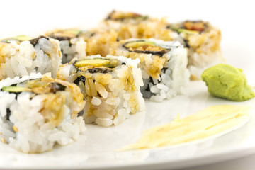 Hosomaki, Unagi maki, BBQ eel, avocado roll