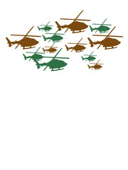 Heli Geschwader Armee Angriff Krieg © Style-o-Mat-Design