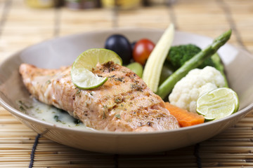 Salmon steak