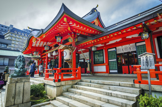 tsuta shrine , one of the oldest shrine in Japan. 