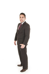 Obraz na płótnie Canvas executive young man wearing a dark suit