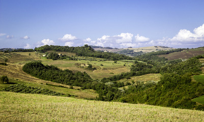 Val d'Elsa, Tuscany, panorama. Color image