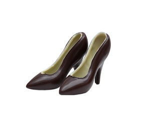 Image of mixed chocolate shoes, close-up