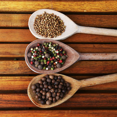 spoons with hot spices