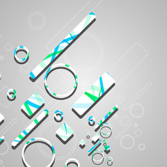 Colorful abstract circles background