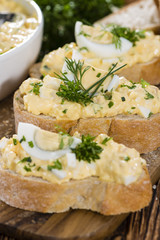 Piece of Bread with Egg Salad