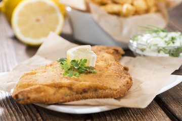 Fried Plaice with french fries