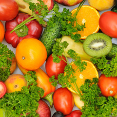 fresh fruits and vegetables