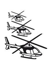 3 Hubschrauber Team Crew Muster © Style-o-Mat-Design
