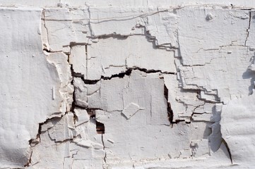 White Damaged Wall
