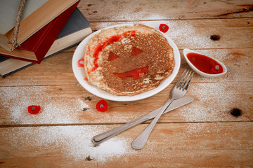 Spooky pancake