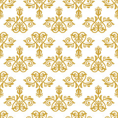 Damask Seamless Vector Pattern. Orient Background