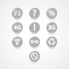 symbols set web icon