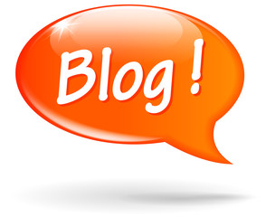 Vector blog speech bubble