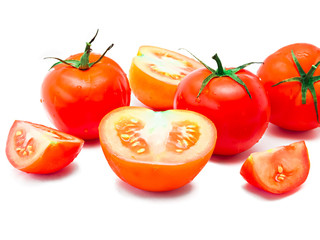 Fototapeta premium Red Tomatoes and slices