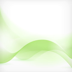 Abstract green wave background