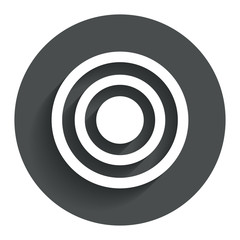 Target aim sign icon. Darts board symbol.
